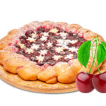 Сладкий вишневый пирог на заказ с бесплатной доставкой по Тюмени